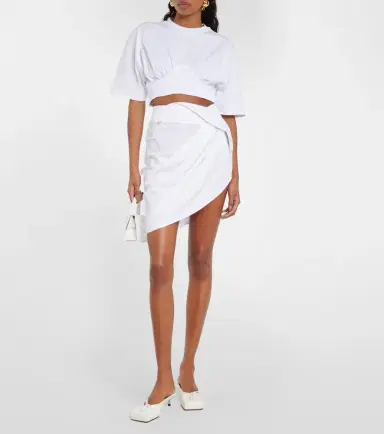 Jacquemus La Mini Jupe Saudade draped miniskirt | Thumbnail 5