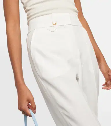 Jacquemus Le Pantalon Tibau side-slit slim pants | Thumbnail 4