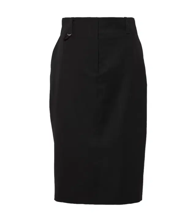Jacquemus La Jupe Bari virgin wool midi skirt