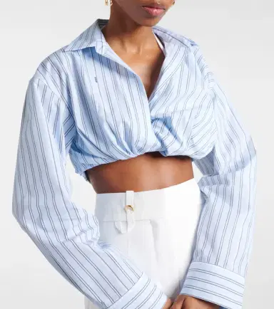 Jacquemus La Chemise Bahia Courte striped cotton top | Thumbnail 2 Jacquemus La Chemise Bahia Courte striped cotton top | Thumbnail 2