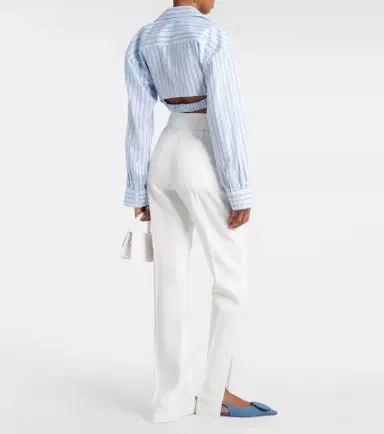 Jacquemus La Chemise Bahia Courte striped cotton top | Thumbnail 3 Jacquemus La Chemise Bahia Courte striped cotton top | Thumbnail 3