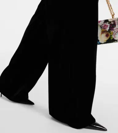 Dolce & Gabbana High-rise velvet wide-leg pants | Thumbnail 5 Dolce & Gabbana High-rise velvet wide-leg pants | Thumbnail 5