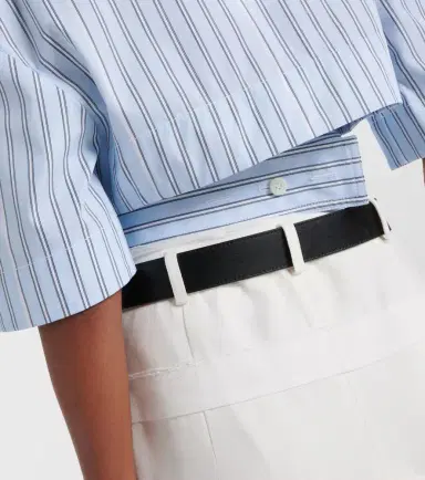Jacquemus La Chemise Courte Bari striped cotton shirt | Thumbnail 3 Jacquemus La Chemise Courte Bari striped cotton shirt | Thumbnail 3