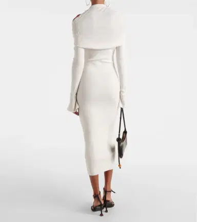 Jacquemus La robe Doble wool-blend midi dress | Thumbnail 2