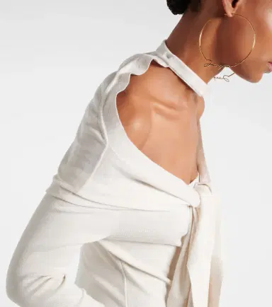 Jacquemus La robe Doble wool-blend midi dress | Thumbnail 3