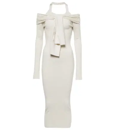 Jacquemus La robe Doble wool-blend midi dress | Thumbnail 1