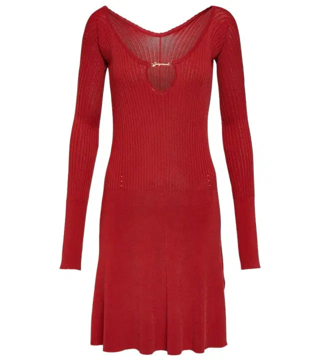 Jacquemus La Mini Robe Pralu off-shoulder minidress