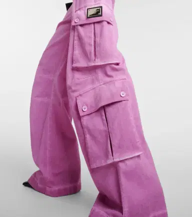 Dolce & Gabbana Mid-rise cotton flared cargo pants | Thumbnail 2