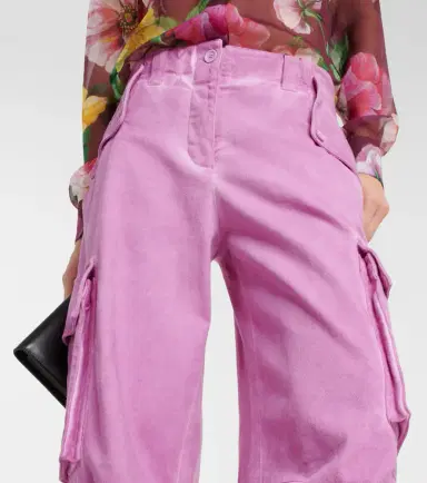 Dolce & Gabbana Mid-rise cotton flared cargo pants | Thumbnail 3