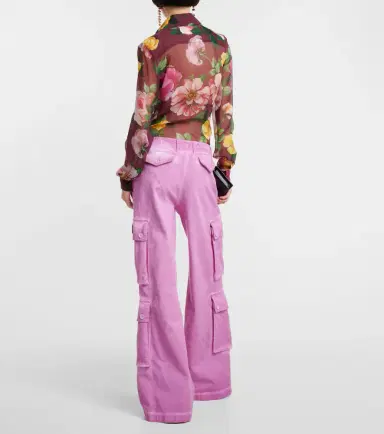 Dolce & Gabbana Mid-rise cotton flared cargo pants | Thumbnail 7