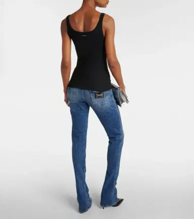 Dolce & Gabbana Ribbed-knit cotton tank top | Thumbnail 4