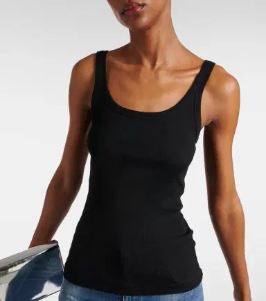 Dolce & Gabbana Ribbed-knit cotton tank top | Thumbnail 6