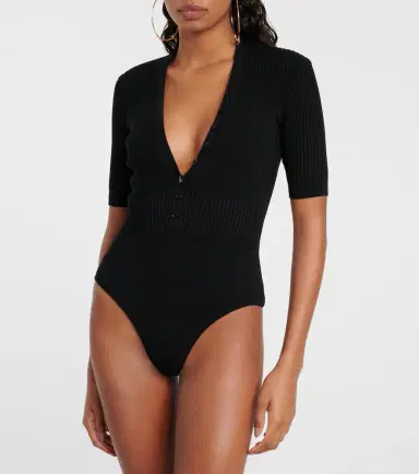 Jacquemus Le Body Yauco ribbed-knit bodysuit | Thumbnail 4