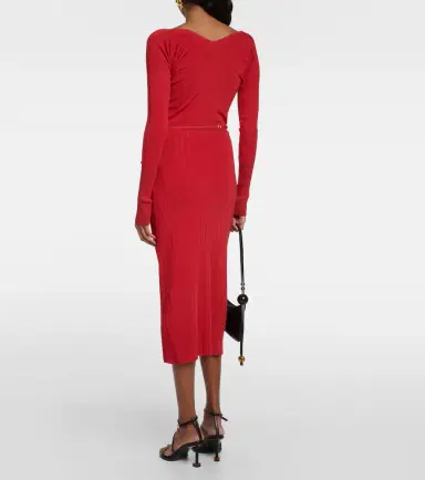 Jacquemus La Jupe Pralu knitted midi skirt | Thumbnail 5