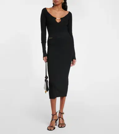 Jacquemus Le Haut Pralu logo ribbed-knit top | Thumbnail 5