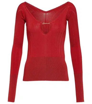 Jacquemus Le Haut Pralu off-shoulder sweater | Thumbnail 1
