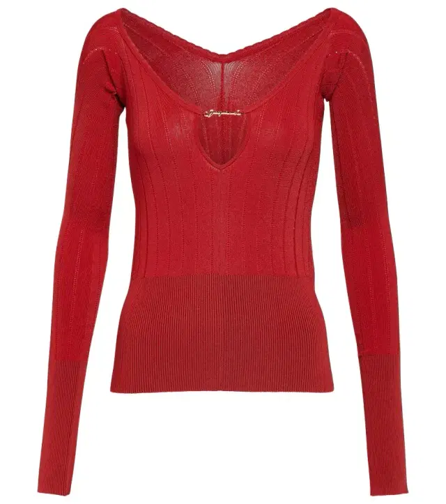 Jacquemus Le Haut Pralu off-shoulder sweater