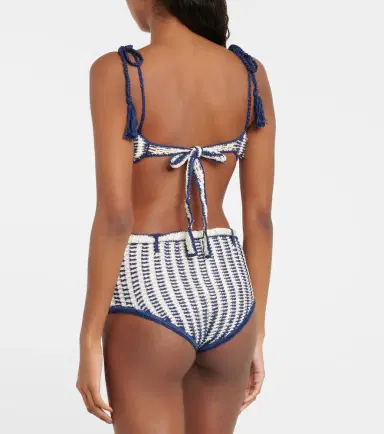 Anna Kosturova High-rise crochet cotton bikini bottoms | Thumbnail 4