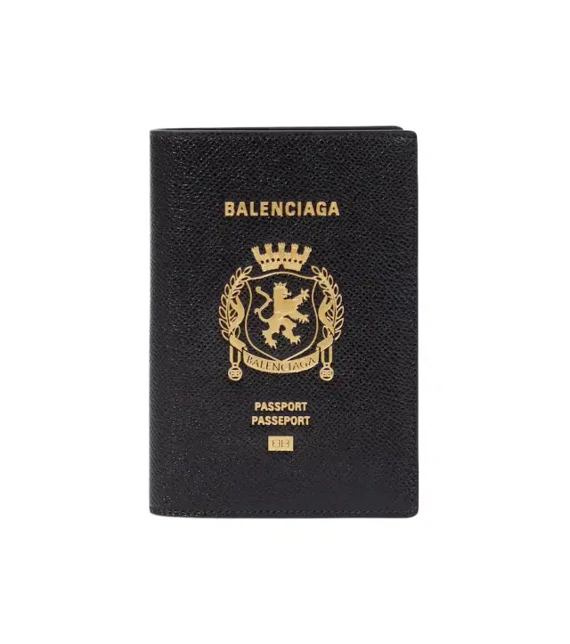Balenciaga Logo passport holder