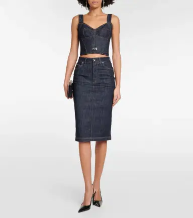 Dolce & Gabbana Denim bustier | Thumbnail 3