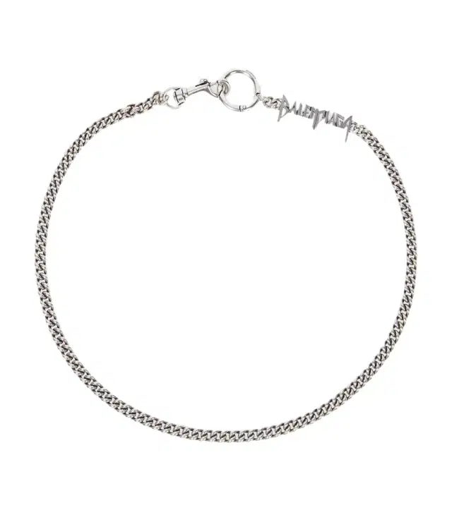 Balenciaga Typo logo chain