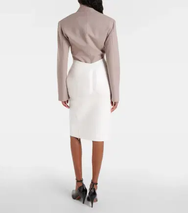 Alaïa Alaïa Leather pencil skirt | Thumbnail 4