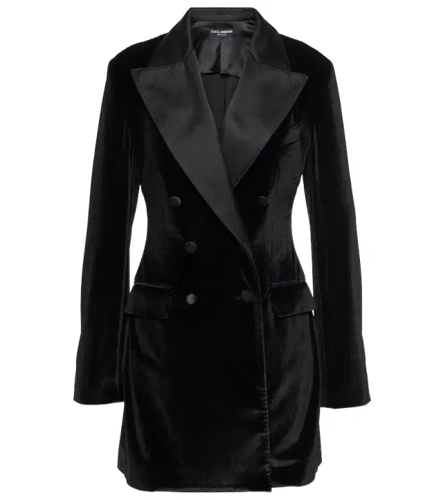 Dolce & Gabbana Double-breasted velvet blazer