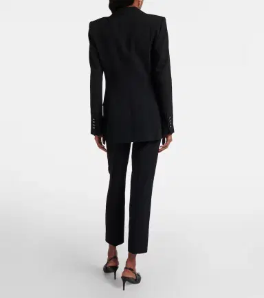 Dolce & Gabbana Low-rise wool-blend slim pants | Thumbnail 6 Dolce & Gabbana Low-rise wool-blend slim pants | Thumbnail 6