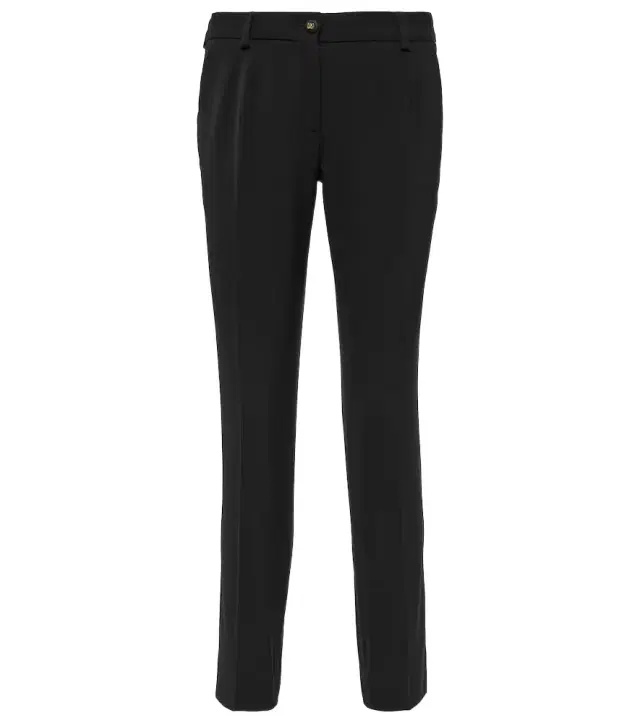 Dolce & Gabbana Low-rise wool-blend slim pants