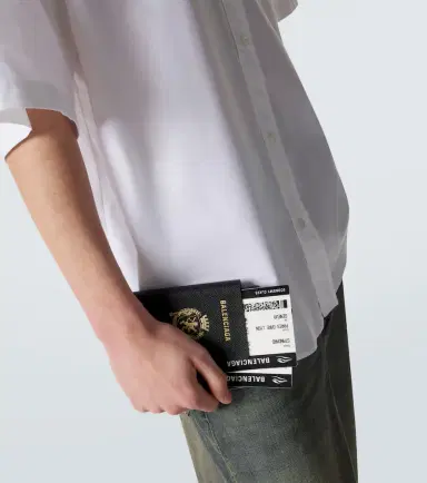 Balenciaga Leather-trimmed phone and passport holder | Thumbnail 5 Balenciaga Leather-trimmed phone and passport holder | Thumbnail 5
