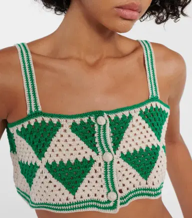 Anna Kosturova Maija crochet crop top | Thumbnail 4