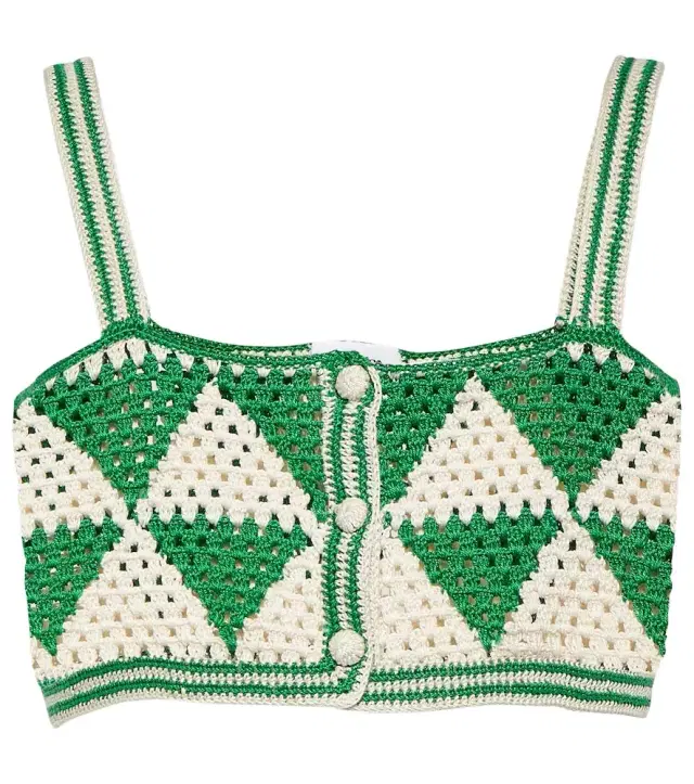 Anna Kosturova Maija crochet crop top