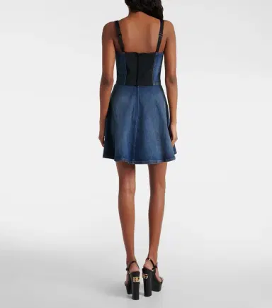 Dolce & Gabbana Corset denim minidress | Thumbnail 4 Dolce & Gabbana Corset denim minidress | Thumbnail 4