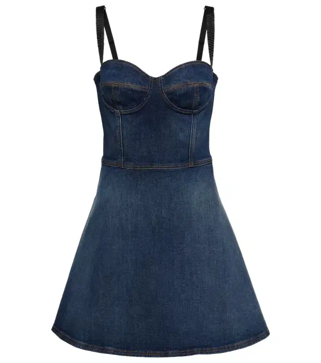 Dolce & Gabbana Corset denim minidress