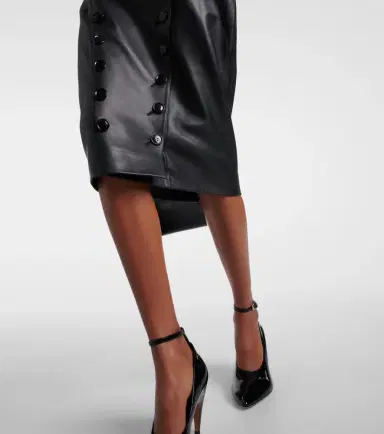 Alaïa Alaïa Leather midi dress | Thumbnail 5