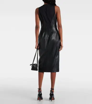 Alaïa Alaïa Leather midi dress | Thumbnail 6