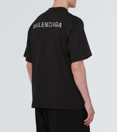Balenciaga Logo cotton jersey T-shirt | Thumbnail 2