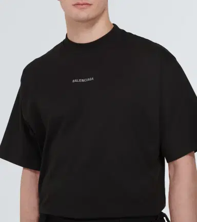 Balenciaga Logo cotton jersey T-shirt | Thumbnail 3