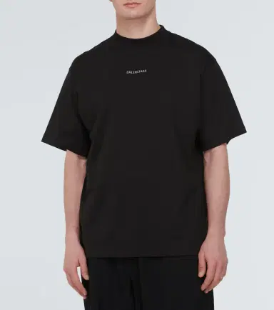 Balenciaga Logo cotton jersey T-shirt | Thumbnail 4