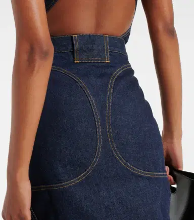 Alaïa Alaïa Denim pencil skirt | Thumbnail 4