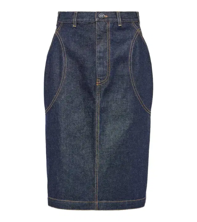 Alaïa Denim pencil skirt