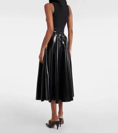 Alaïa Alaïa Latex midi skirt | Thumbnail 4