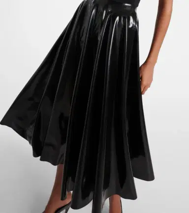 Alaïa Alaïa Latex midi skirt | Thumbnail 5