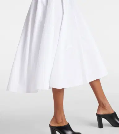 Alaïa Alaïa Cotton poplin midi dress | Thumbnail 3