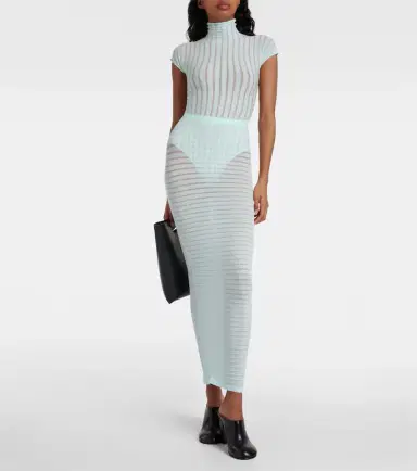 Alaïa Alaïa Striped maxi skirt | Thumbnail 2