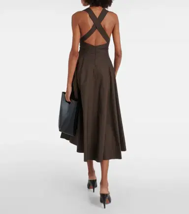 Alaïa Alaïa Cotton poplin midi dress | Thumbnail 5