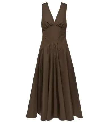 Alaïa Alaïa Cotton poplin midi dress | Thumbnail 1