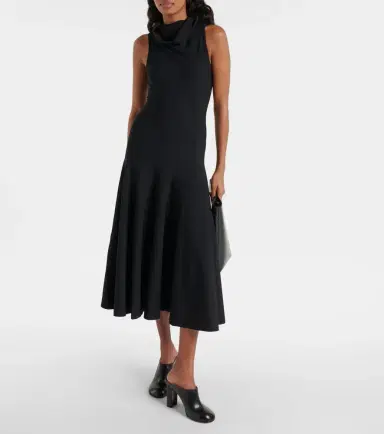 Alaïa Alaïa Hooded jersey midi dress | Thumbnail 2