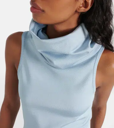Alaïa Alaïa Hooded jersey midi dress | Thumbnail 3