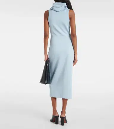 Alaïa Alaïa Hooded jersey midi dress | Thumbnail 4